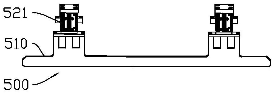 Laminating device and silicon steel sheet receiving equipment