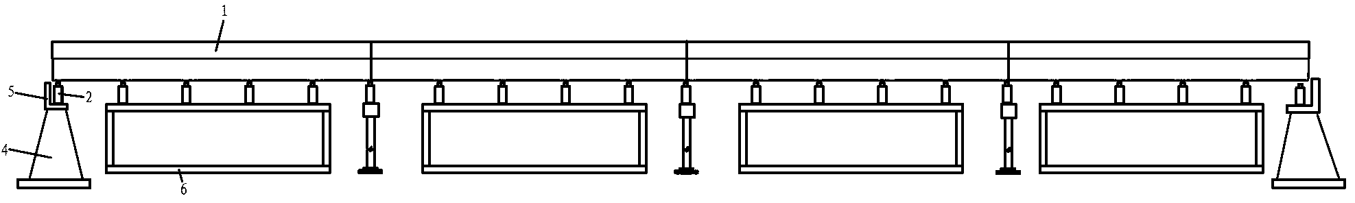 Method for sticking carbon fiber plates through prestress