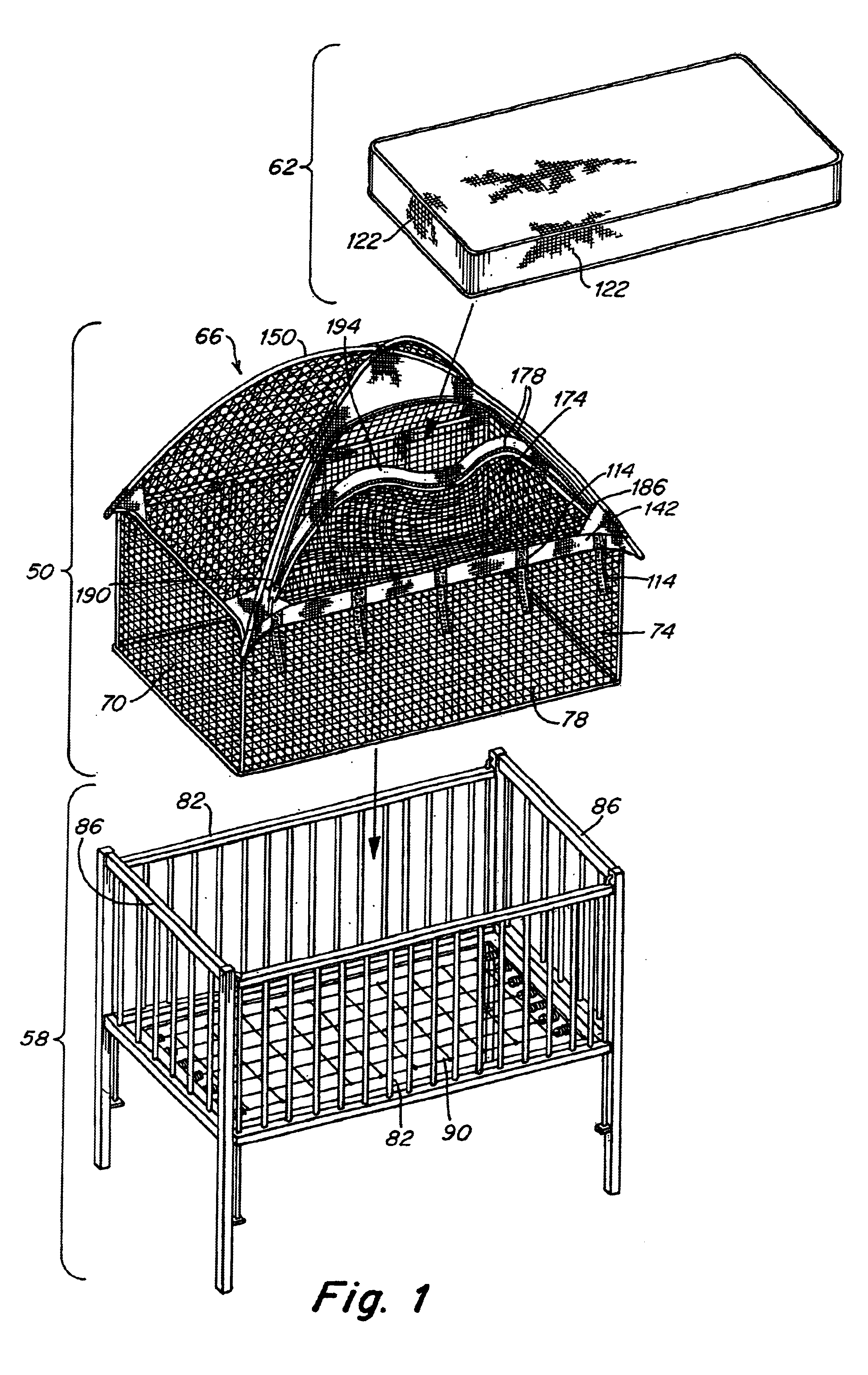 Crib and playpen protective enclosure