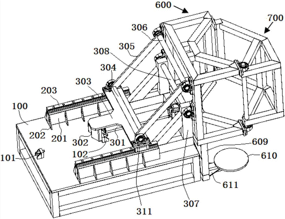 Mobile overturn robot and multistation overturn method thereof