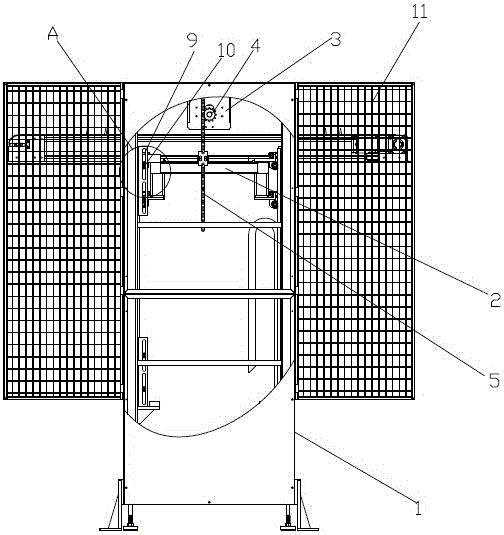 Lifting module applied to solar cell panel conveying system