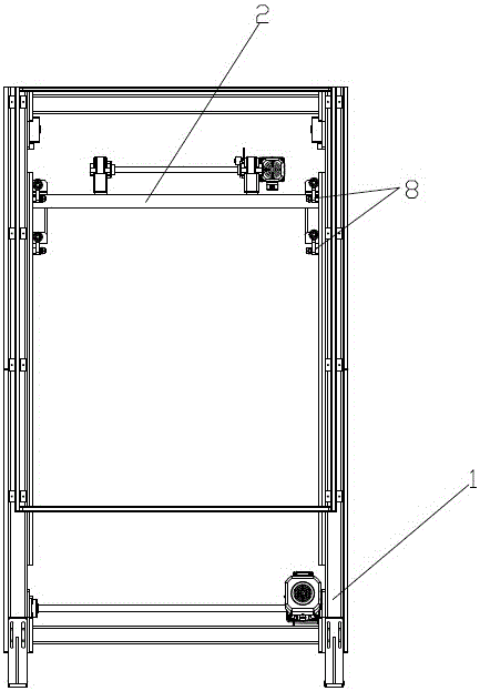 Lifting module applied to solar cell panel conveying system