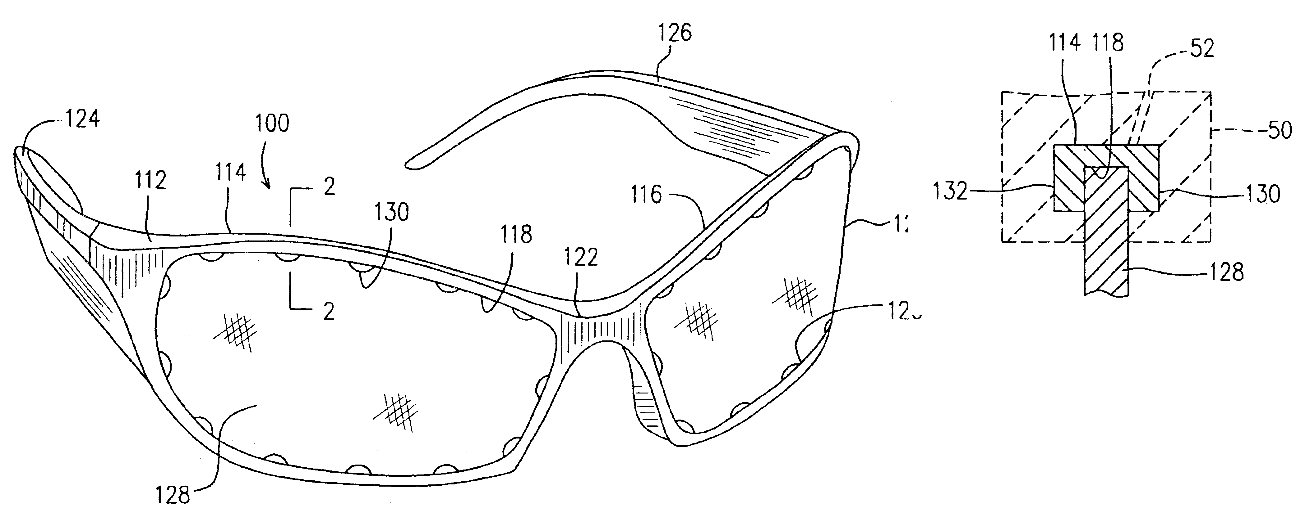 Lens attachment combined with formation of eye glasses frame