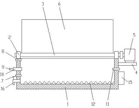 Cattle water trough provided with flip cover, water filling device and heating device