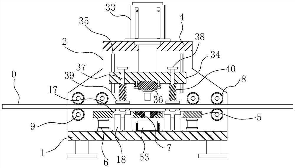 A kind of scrap automatic collection slat punching machine