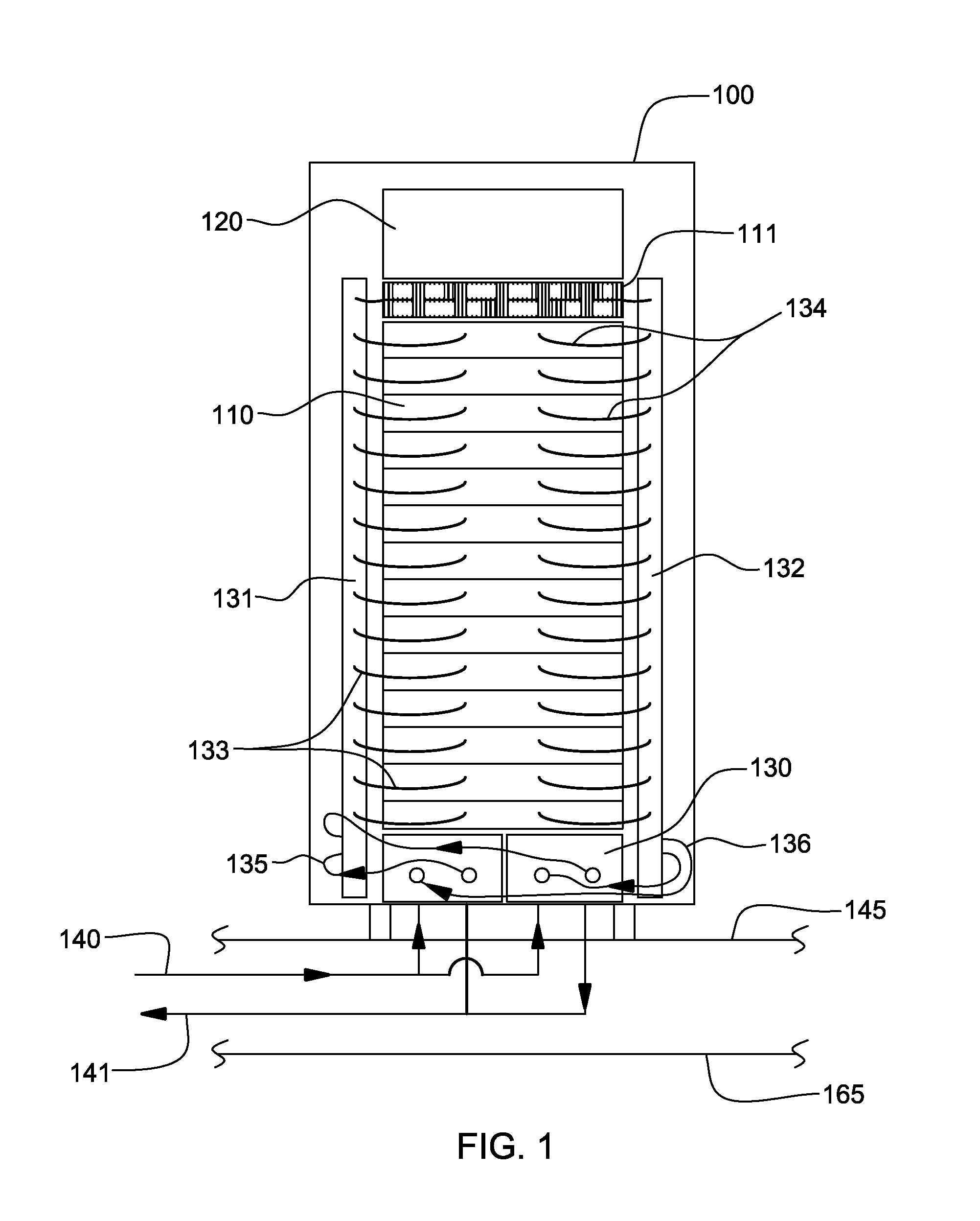 Valve controlled, node-level vapor condensation for two-phase heat sink(s)