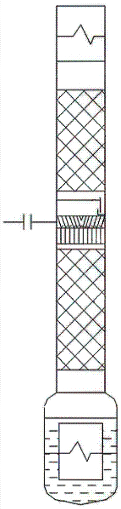 Inner sleeve plate structure of packed fractionating tower