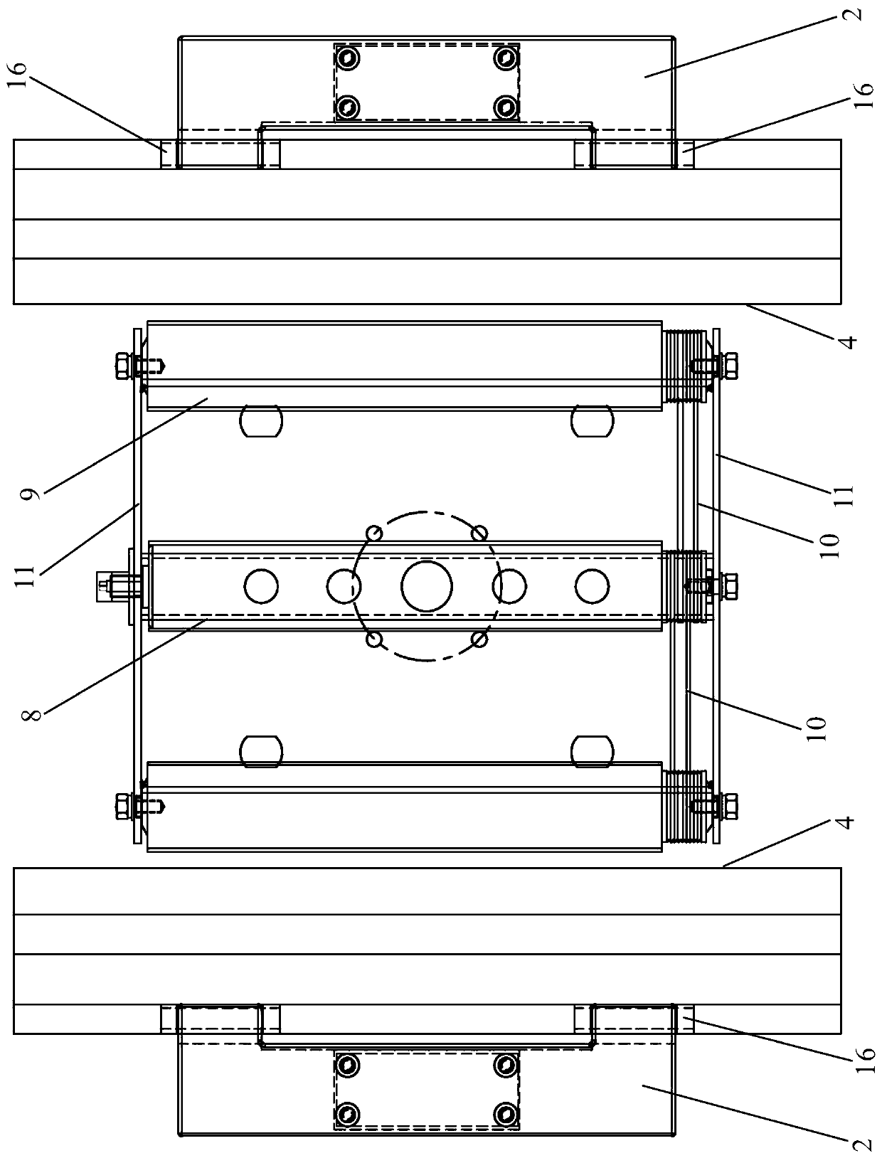 Double-speed chain conveyor line transfer mechanism