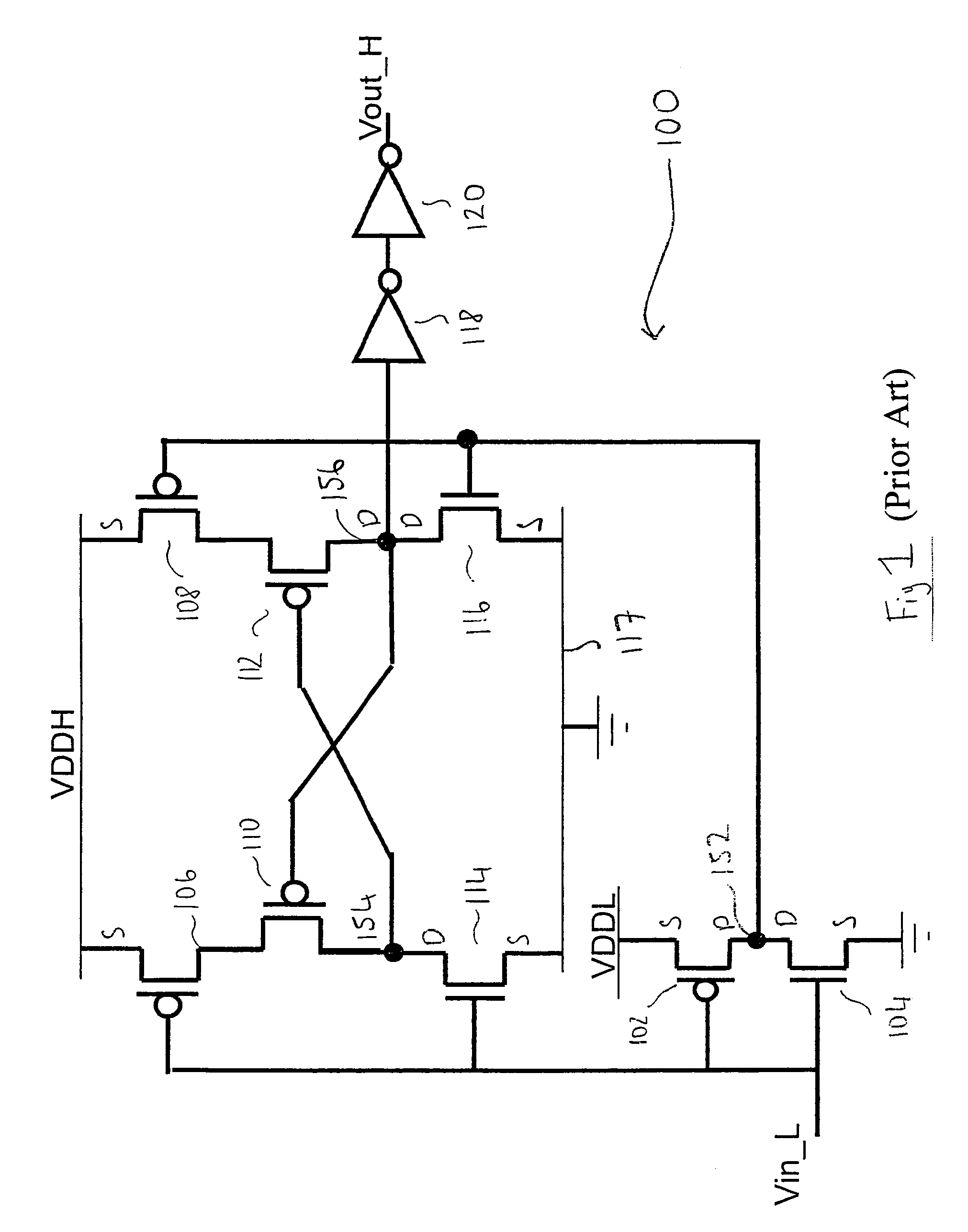 Voltage level shifter