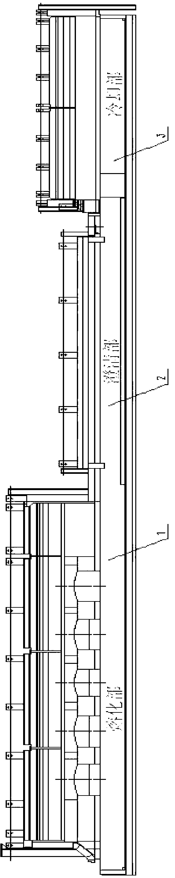 Sheet-glass tank furnace structure with independent clarifying part and adjusting method thereof