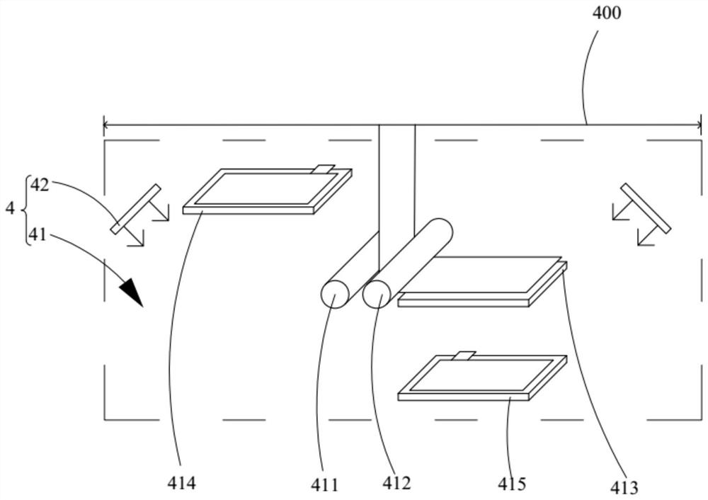 Battery pole group preparation device, battery pole group preparation method and battery pole group