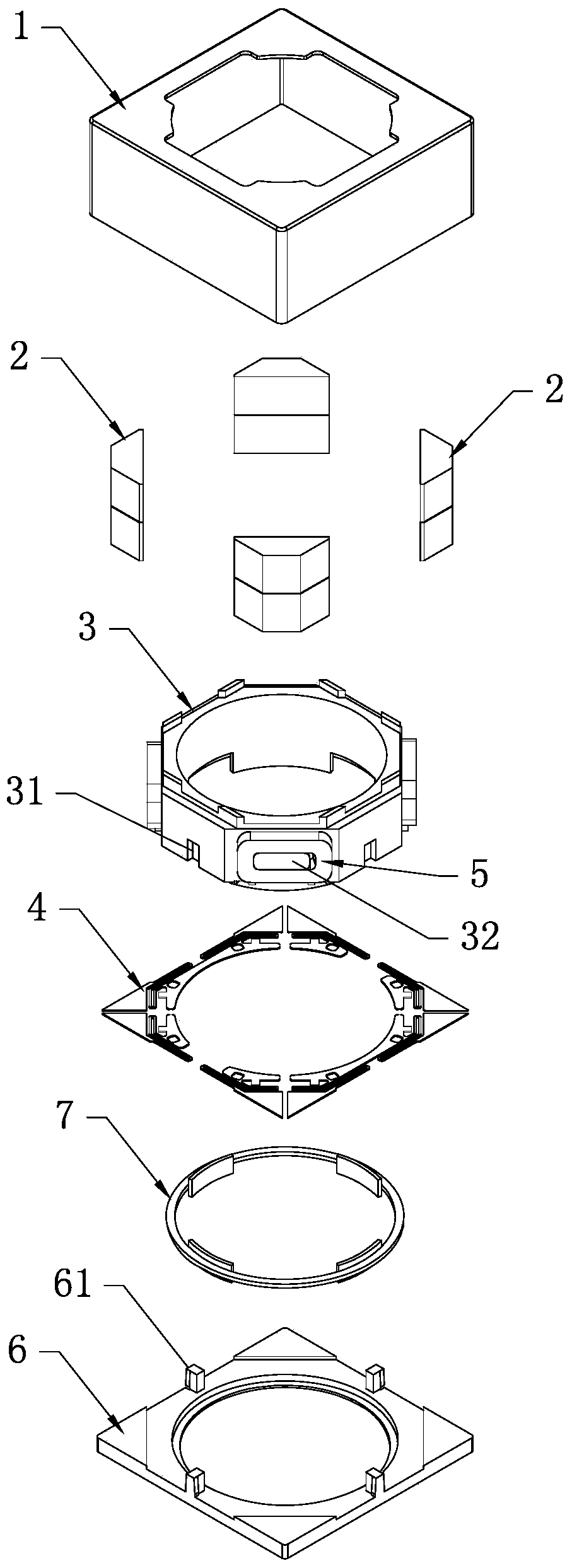 Anti-magnetic interference optical anti-vibration voice coil motor and manufacturing method thereof