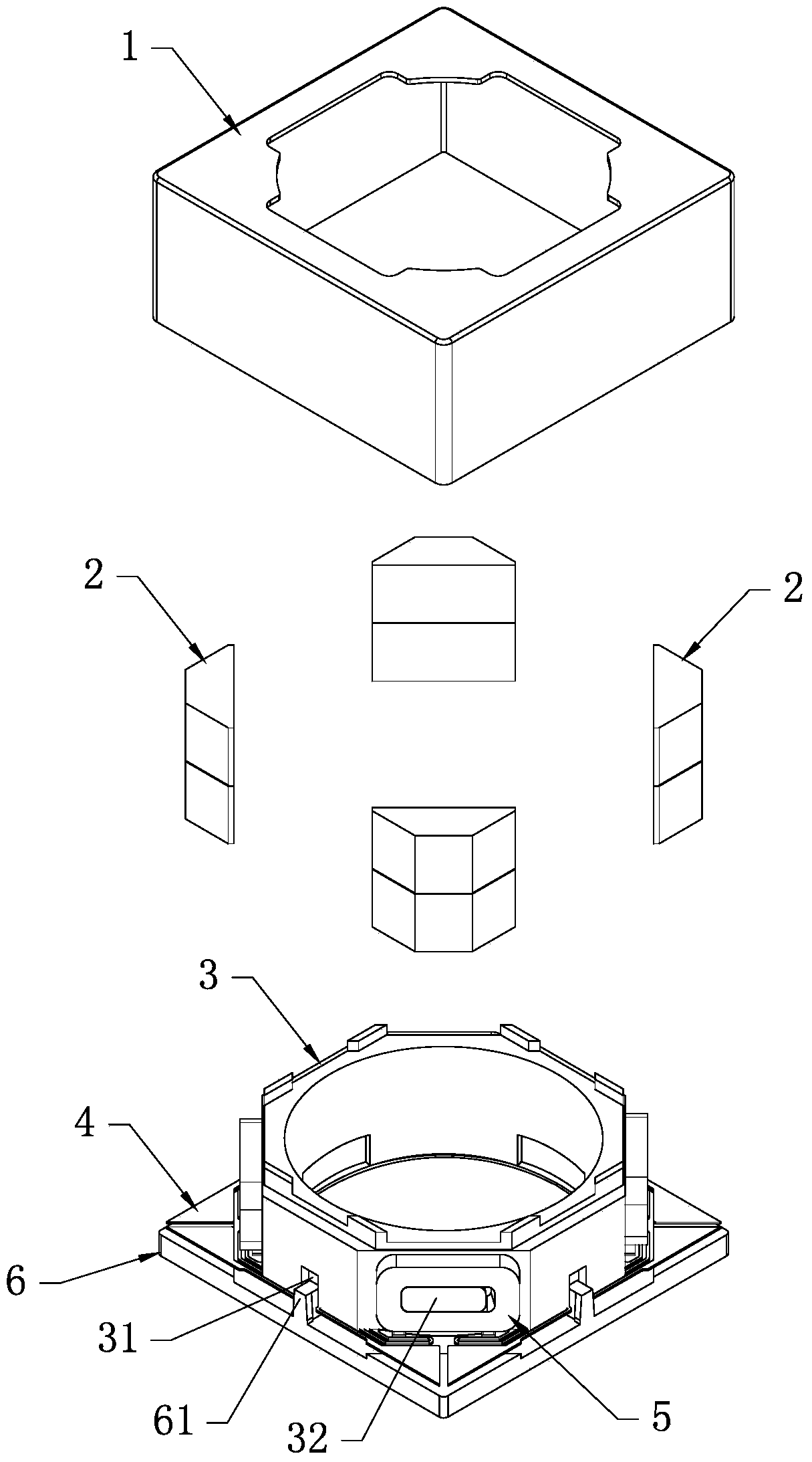 Anti-magnetic interference optical anti-vibration voice coil motor and manufacturing method thereof