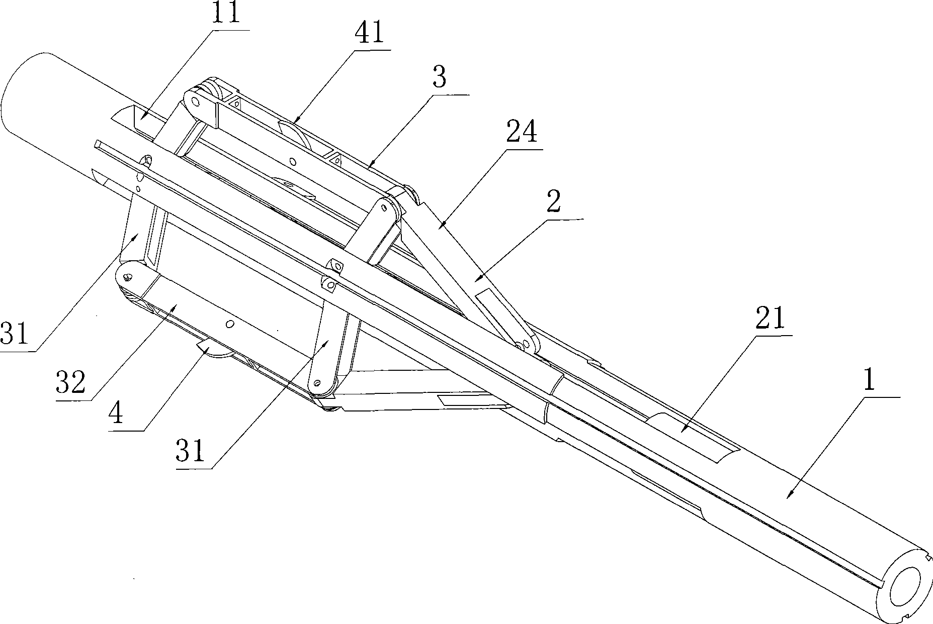 Movement mechanism of cam type pipe robot
