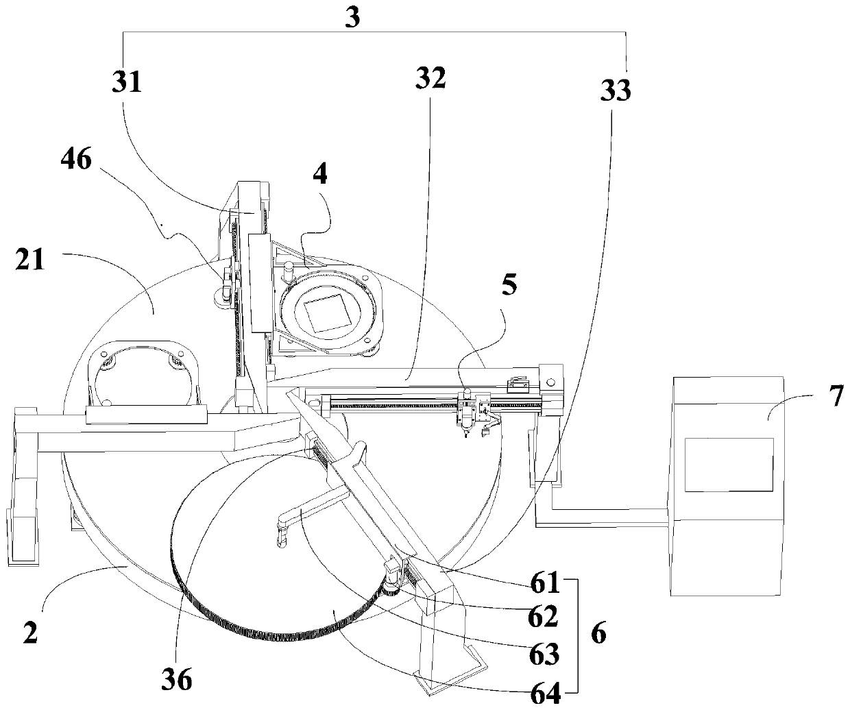 Intelligent ring throwing machine tool and control method thereof