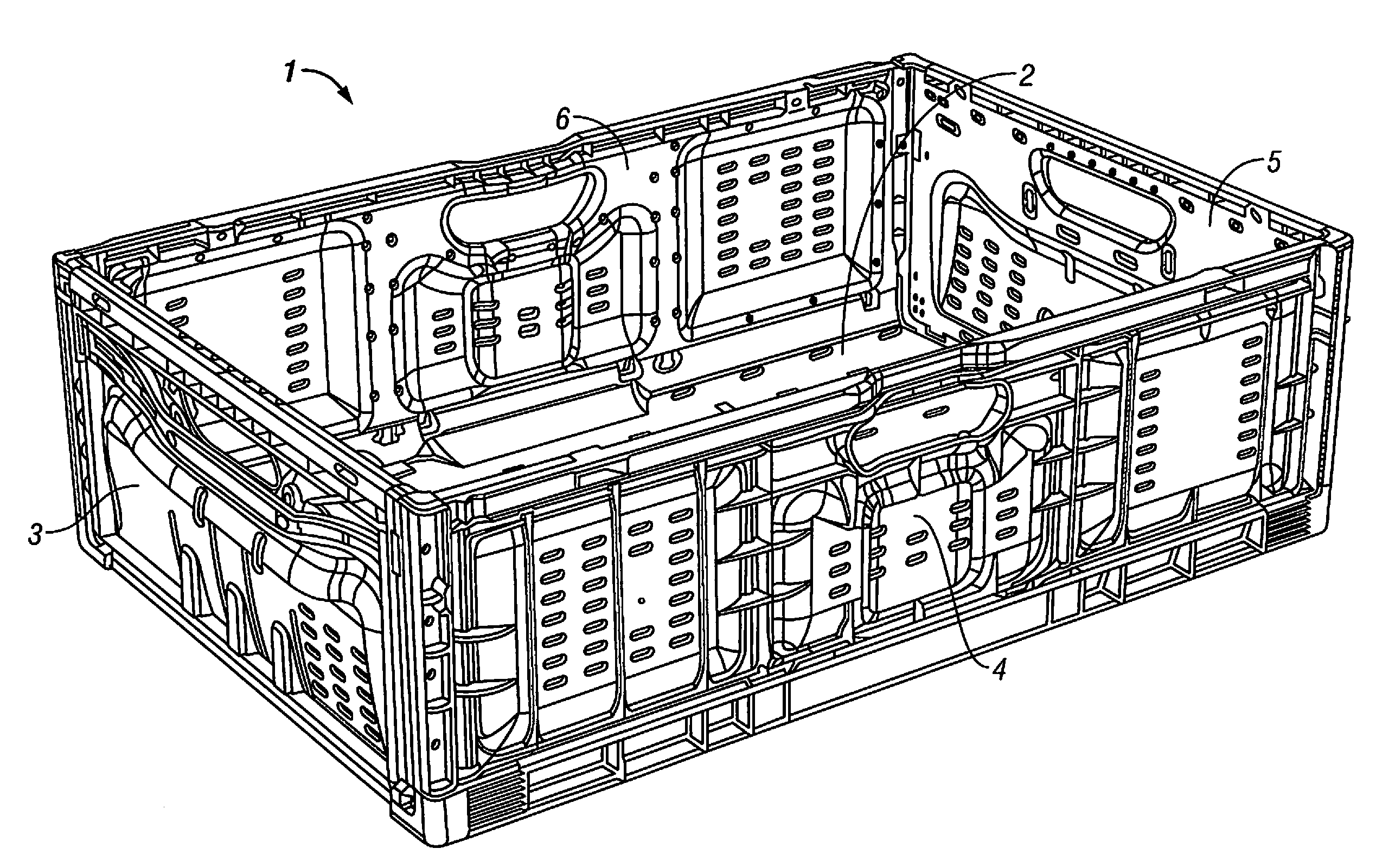 Container Comprising a Collapsible Sidewall