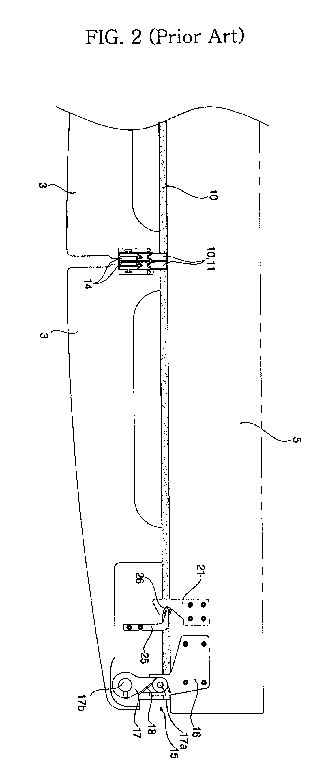 Door opening and closing device for refrigerator