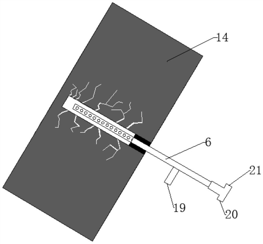 A coal mine circulation pulse gas injection displacement drainage gas system