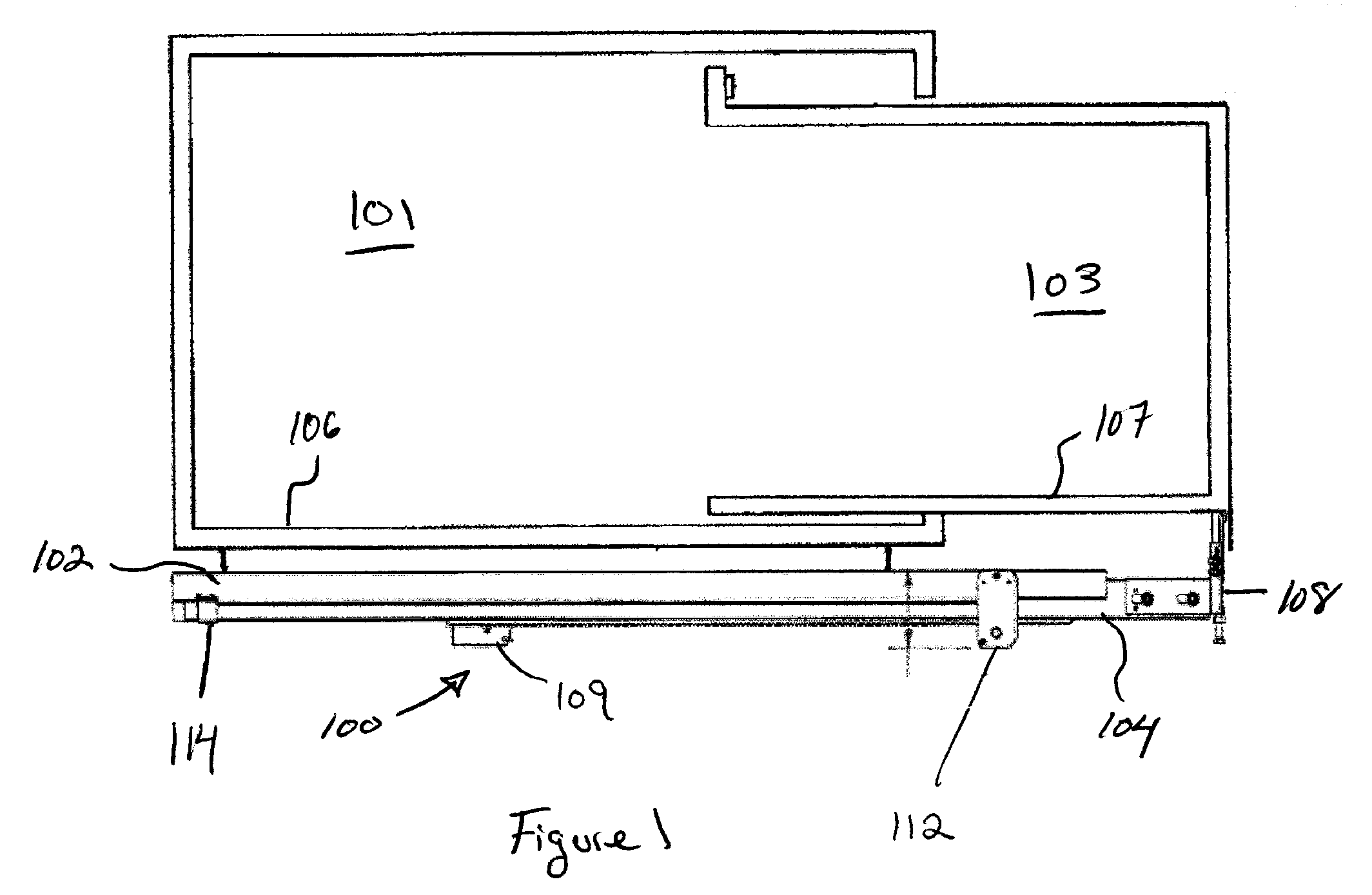 Single roller slide-out mechanism