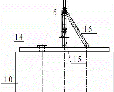 Wind power tower attached crane