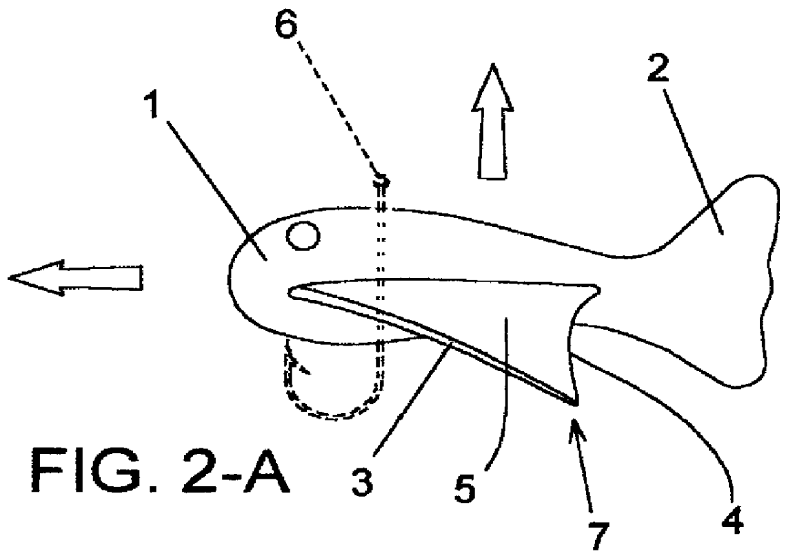 Thrust generating flexible fin fishing lure