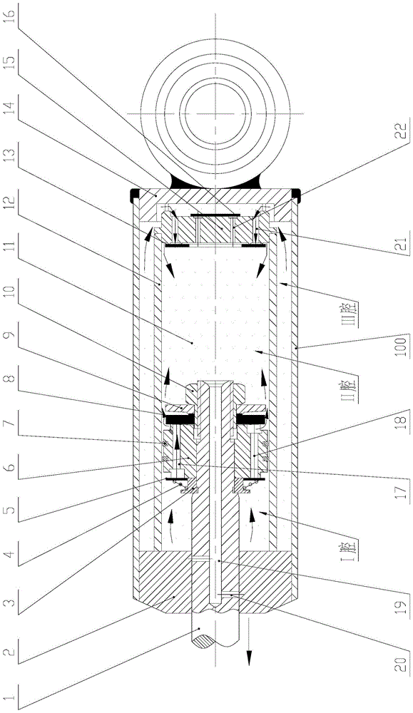 A pantograph damper damping throttling device