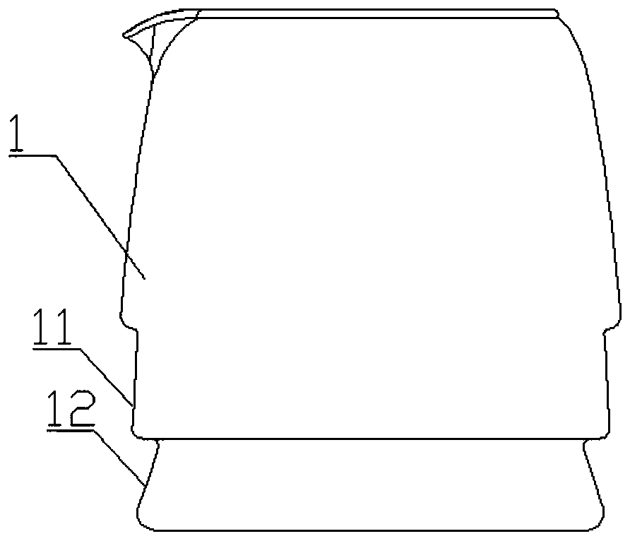 Glass kettle and mounting and fixing method of handle thereof