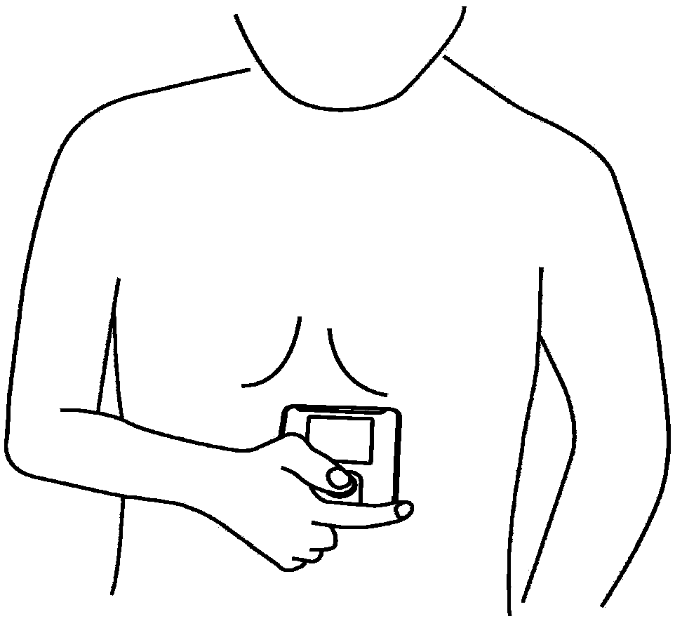 Neck-wearing type electrocardio detection device