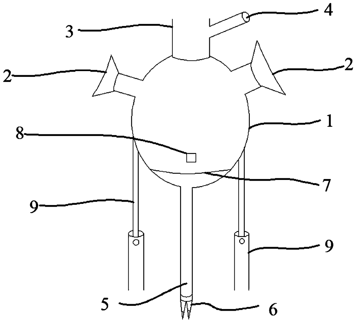 Seed dressing and sowing integrated device