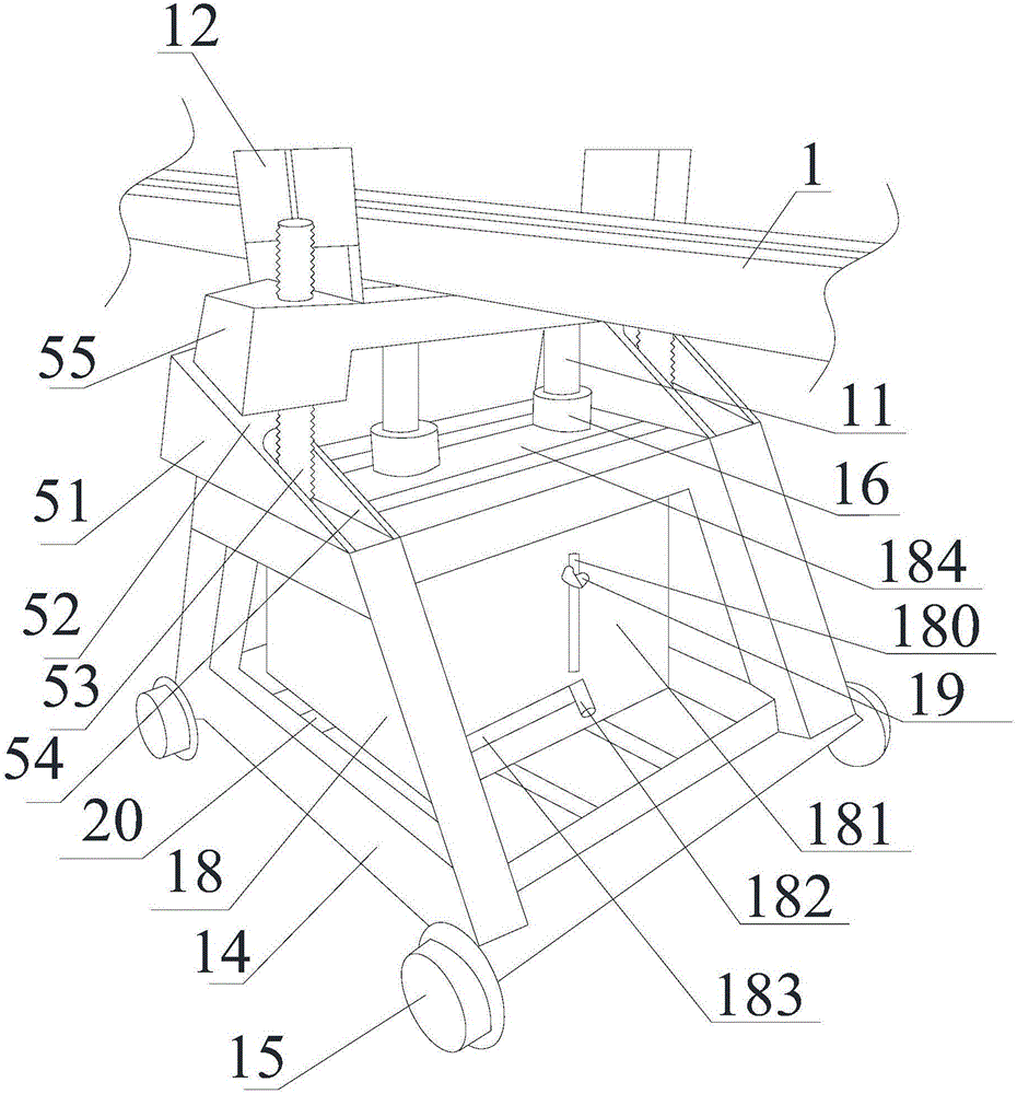 Double-lift type feeding supporting and adjusting device