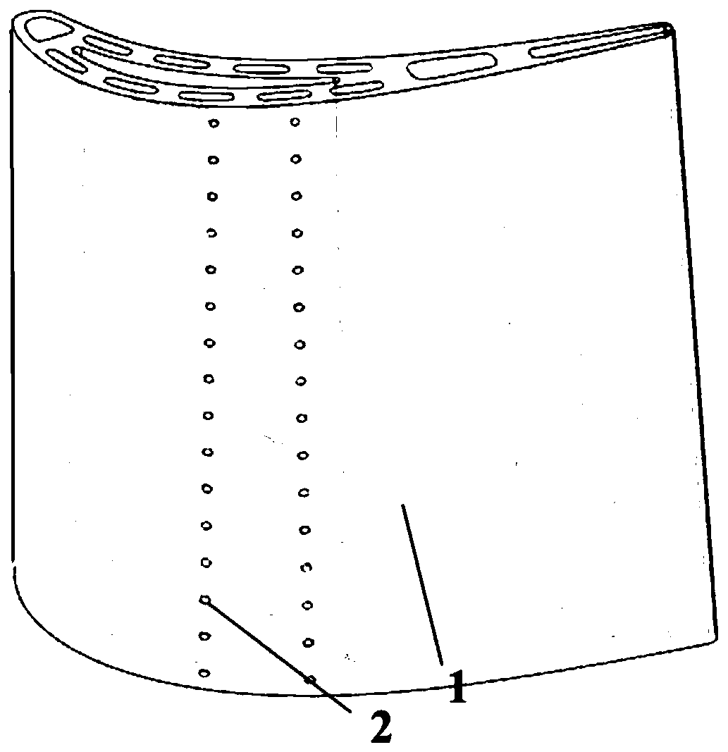 Turbine blade air film hole precision forming method