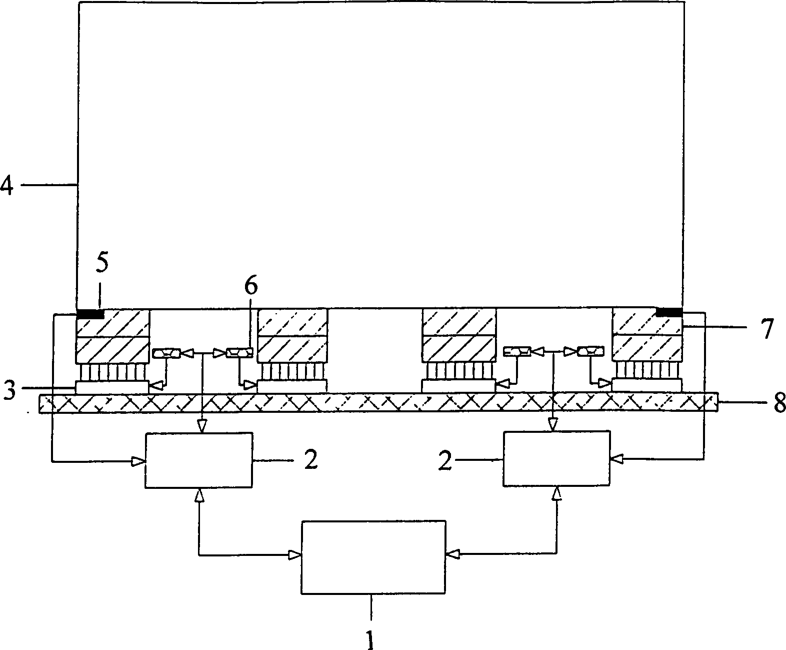 Computer hydraulic synchronous propelling method and apparatus thereof