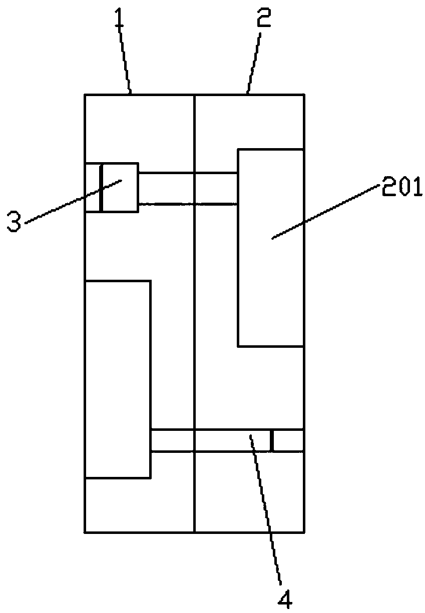 Adjustable two-way bearing block of textile machine