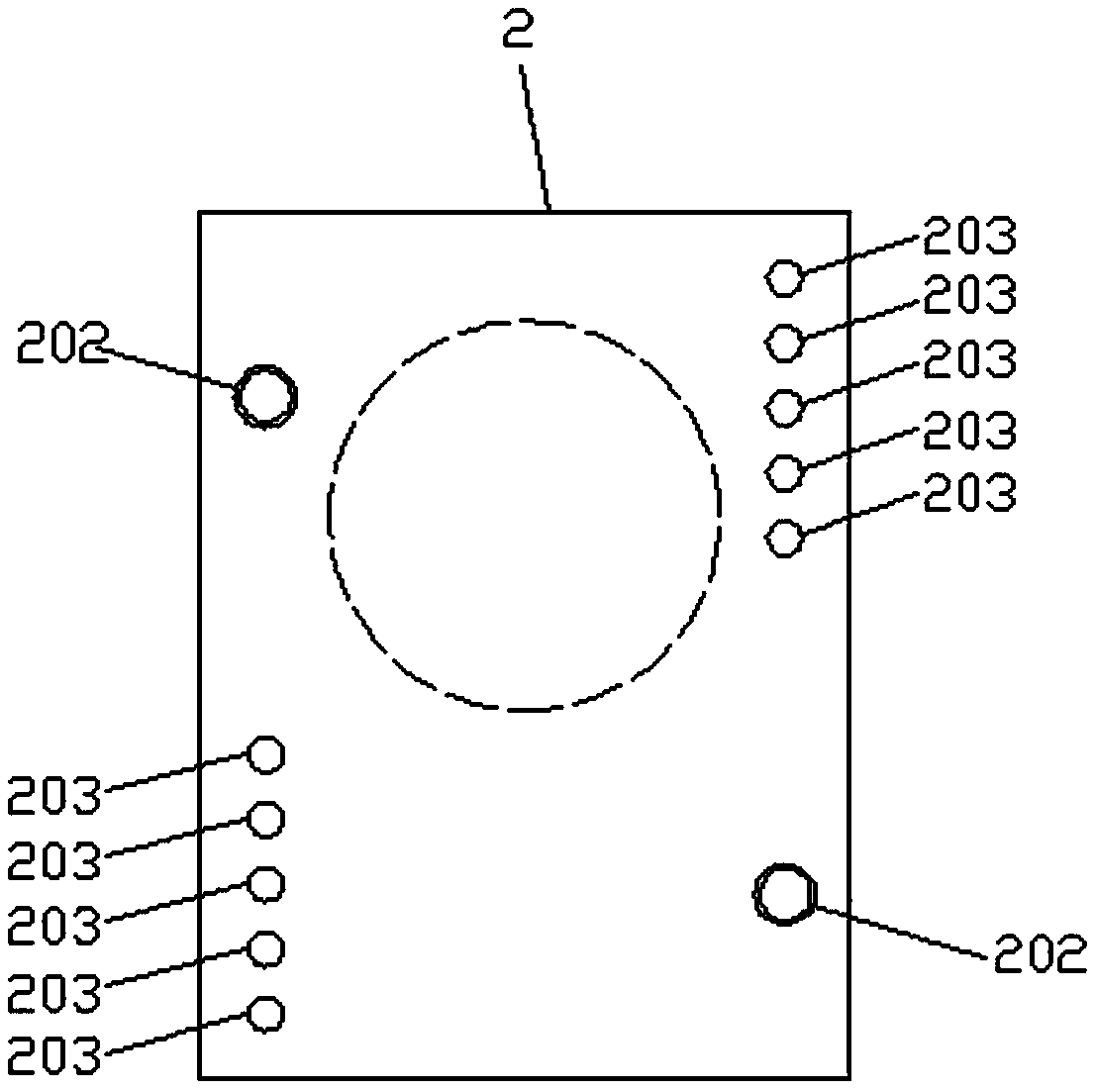 Adjustable two-way bearing block of textile machine