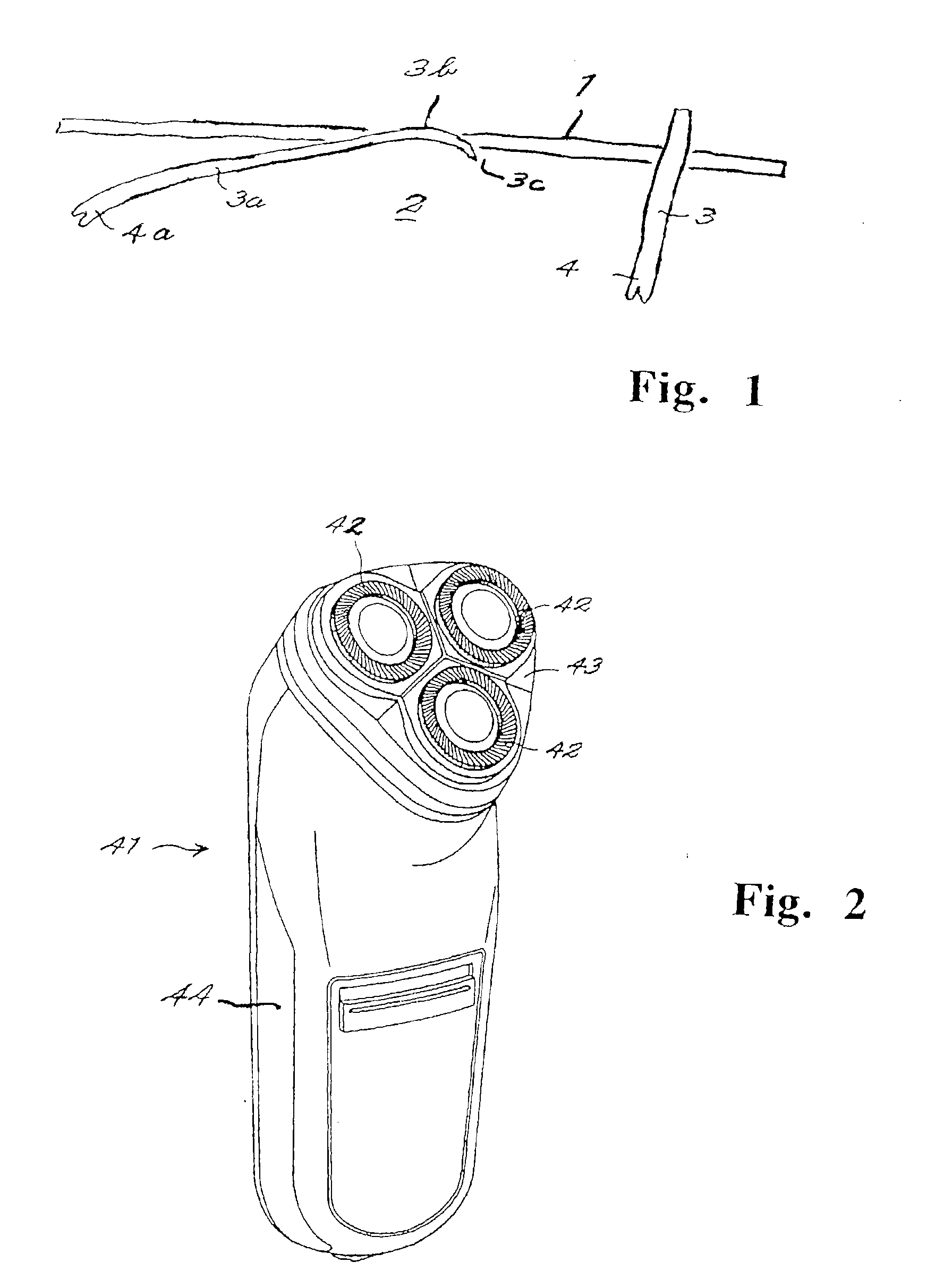 Cutter blade assembly and dry shaver for variable height of cut