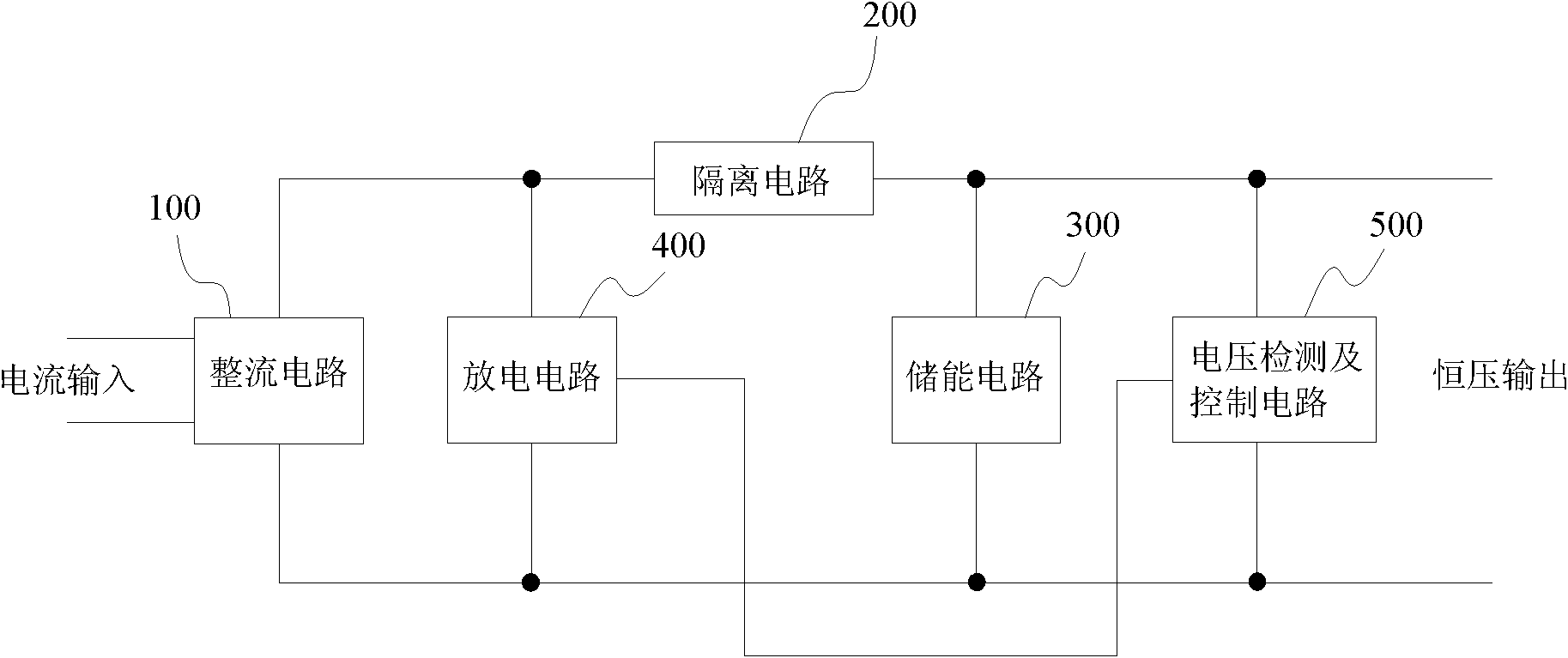 Constant voltage circuit of light-emitting diode (LED) navigation aid lamp and navigation aid lamp provided with the same