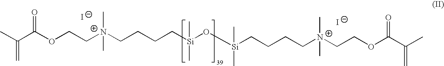 Synthesis of cationic siloxane prepolymers