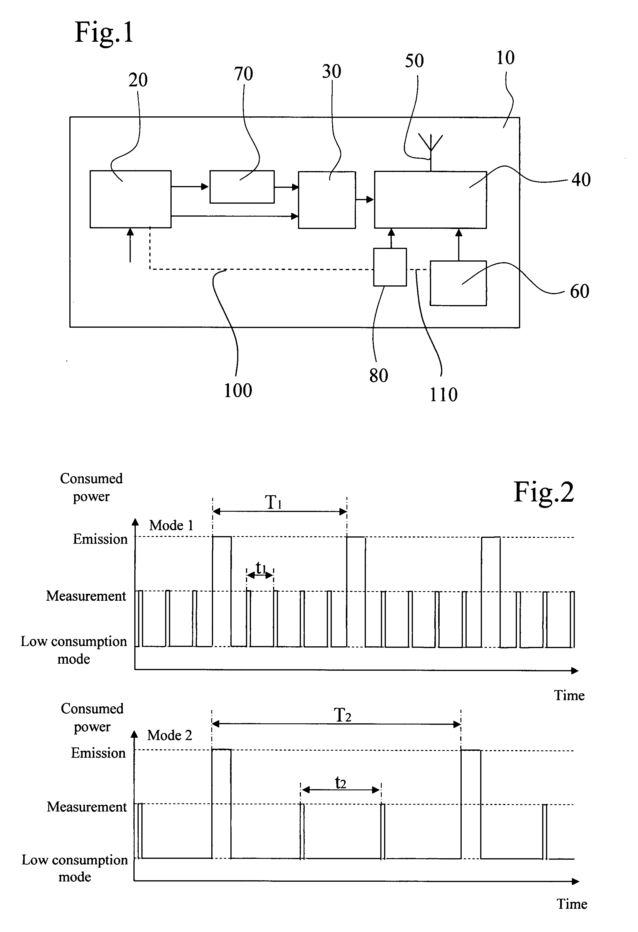Method of operating a self-powered home automation sensor device for detecting the existence of and/or for measuring the intensity of a physical phenomenon