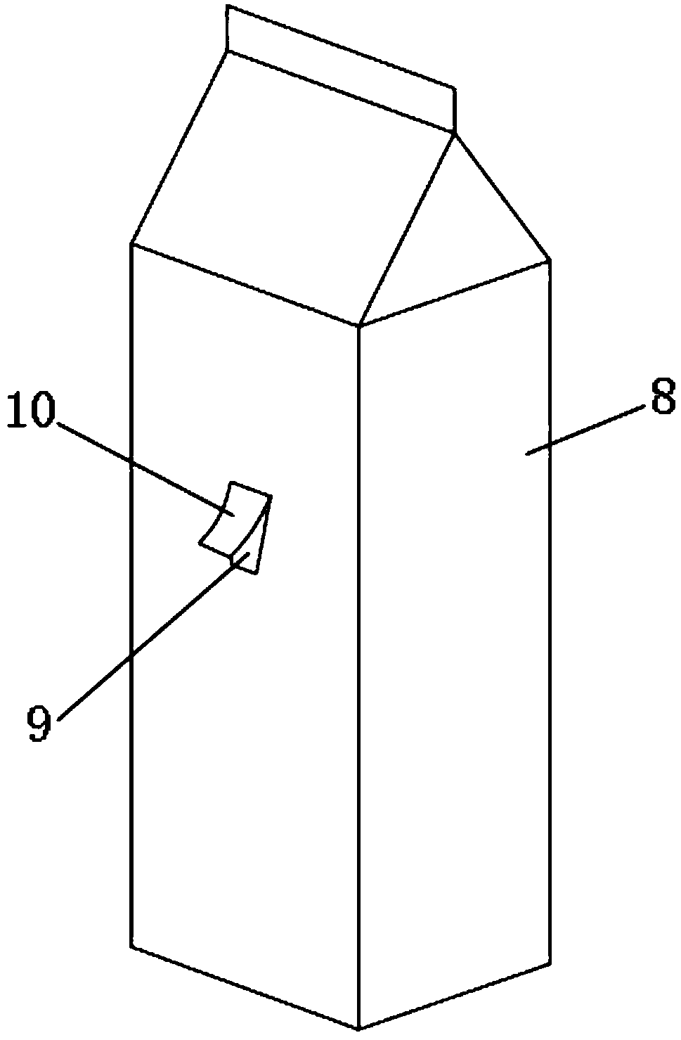 Open window type visual packing box and manufacturing method thereof