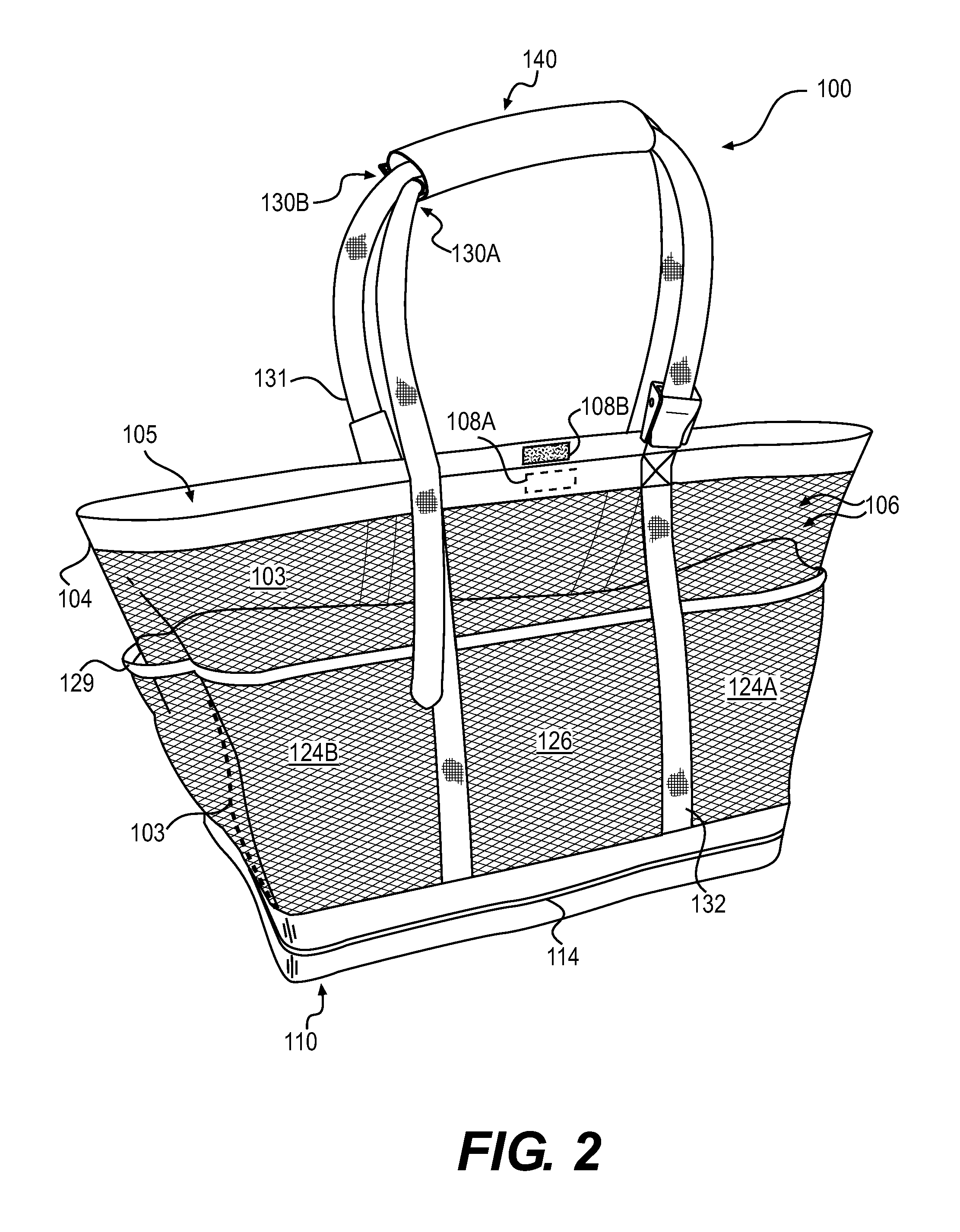 Self-supporting bag with insulated compartment