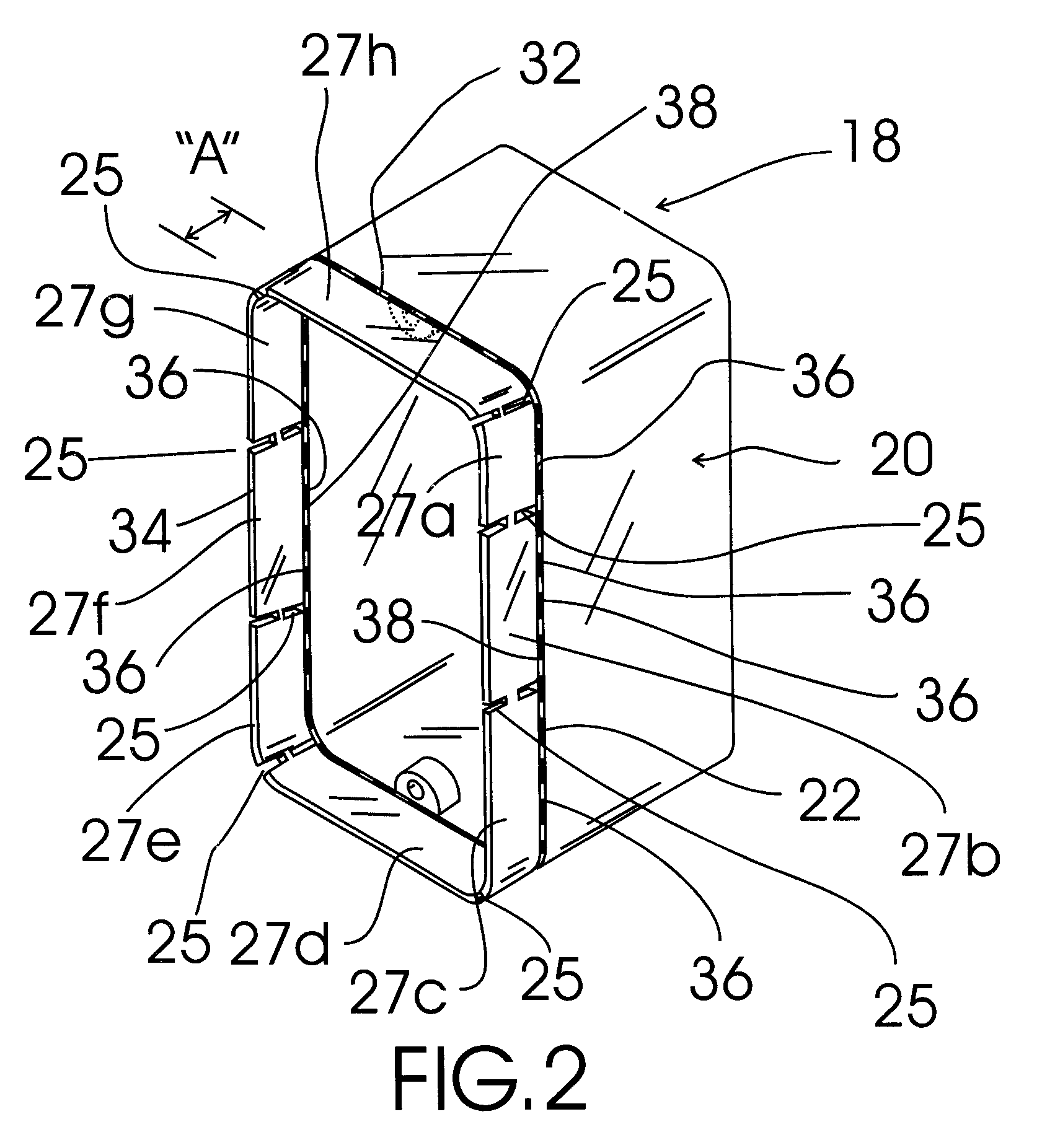 Electrical connection box having a break away shielding structure