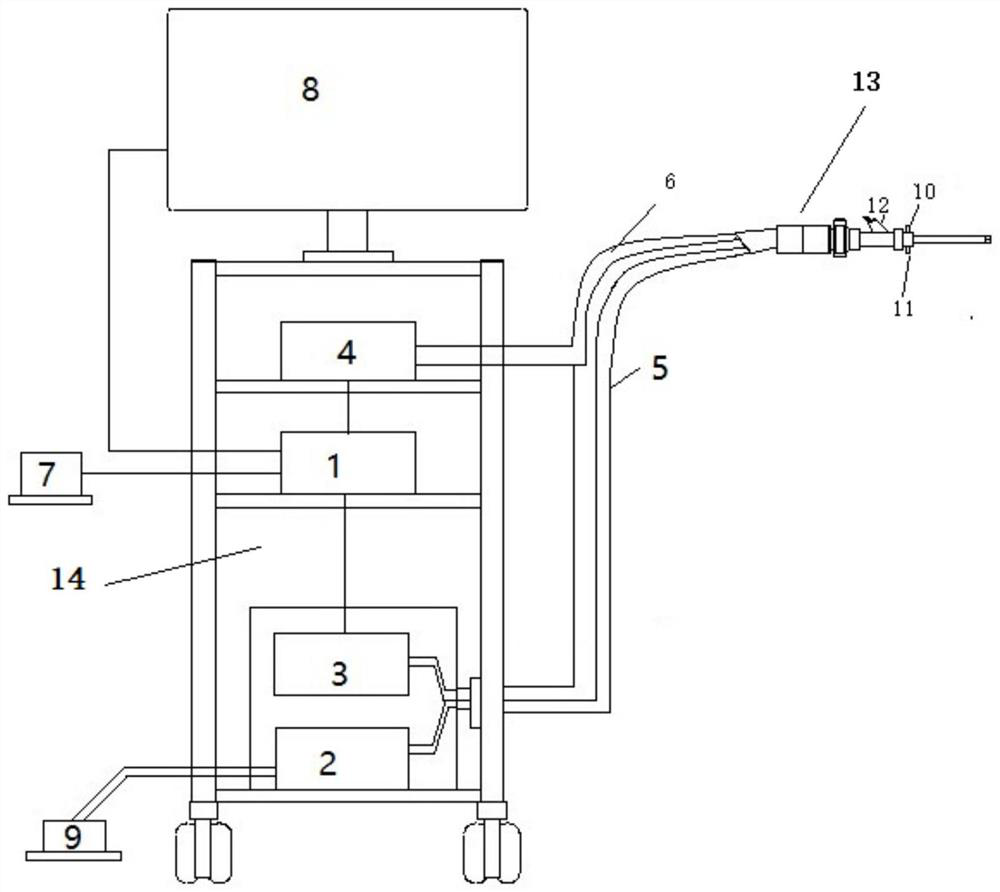 Hysteroscope probing instrument for early cancerization of cervix uteri or endometrium