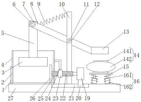Automatic coal smashing and pushing-out device of auxiliary equipment for boiler