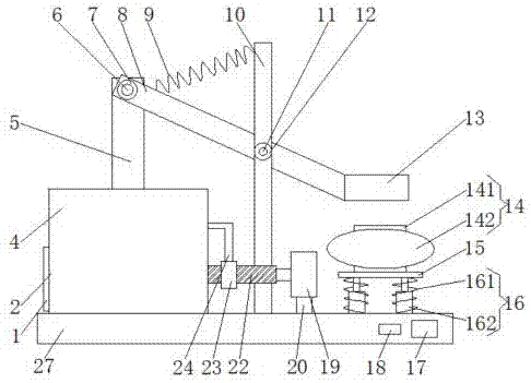 Automatic coal smashing and pushing-out device of auxiliary equipment for boiler