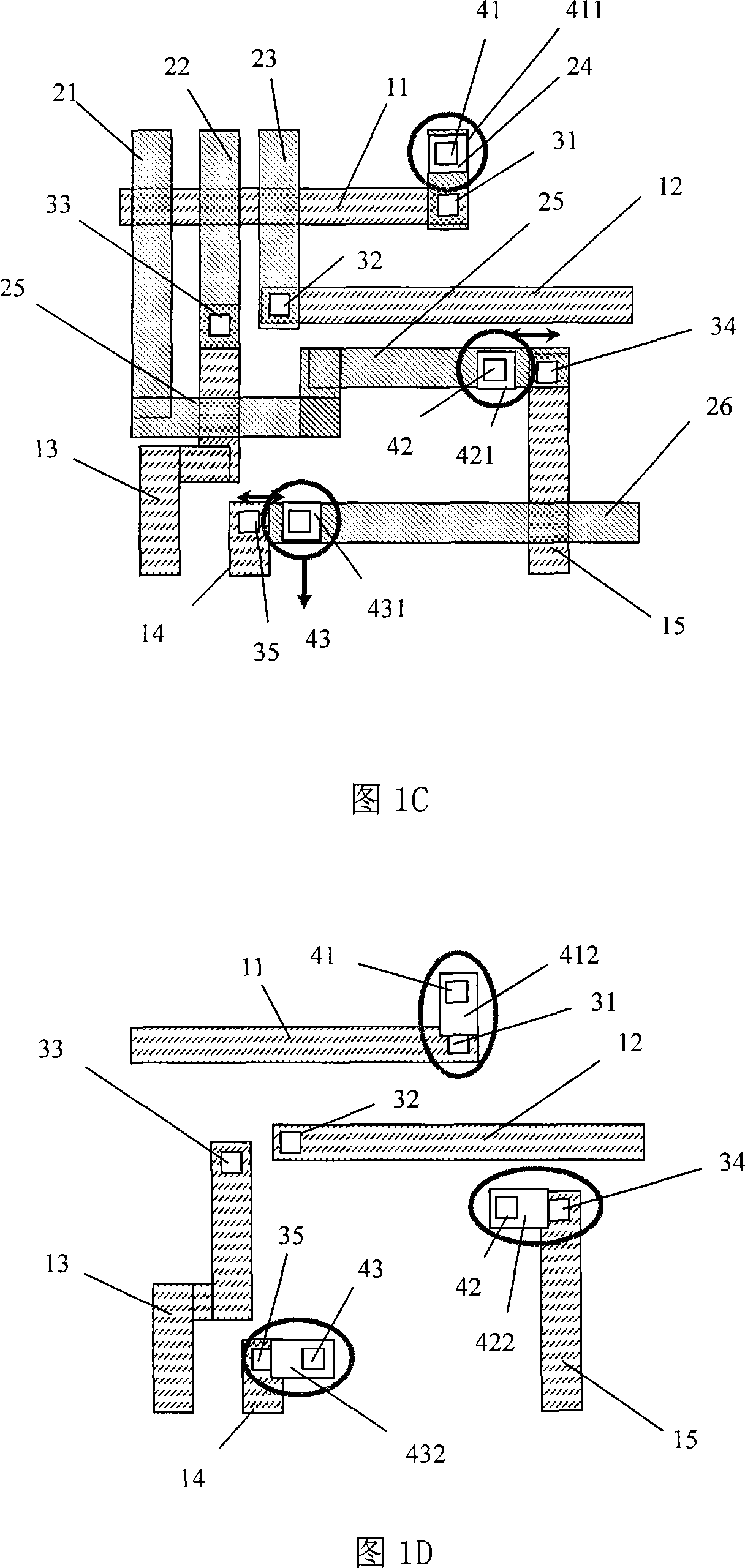 OPC correcting method for forming auxiliary through hole