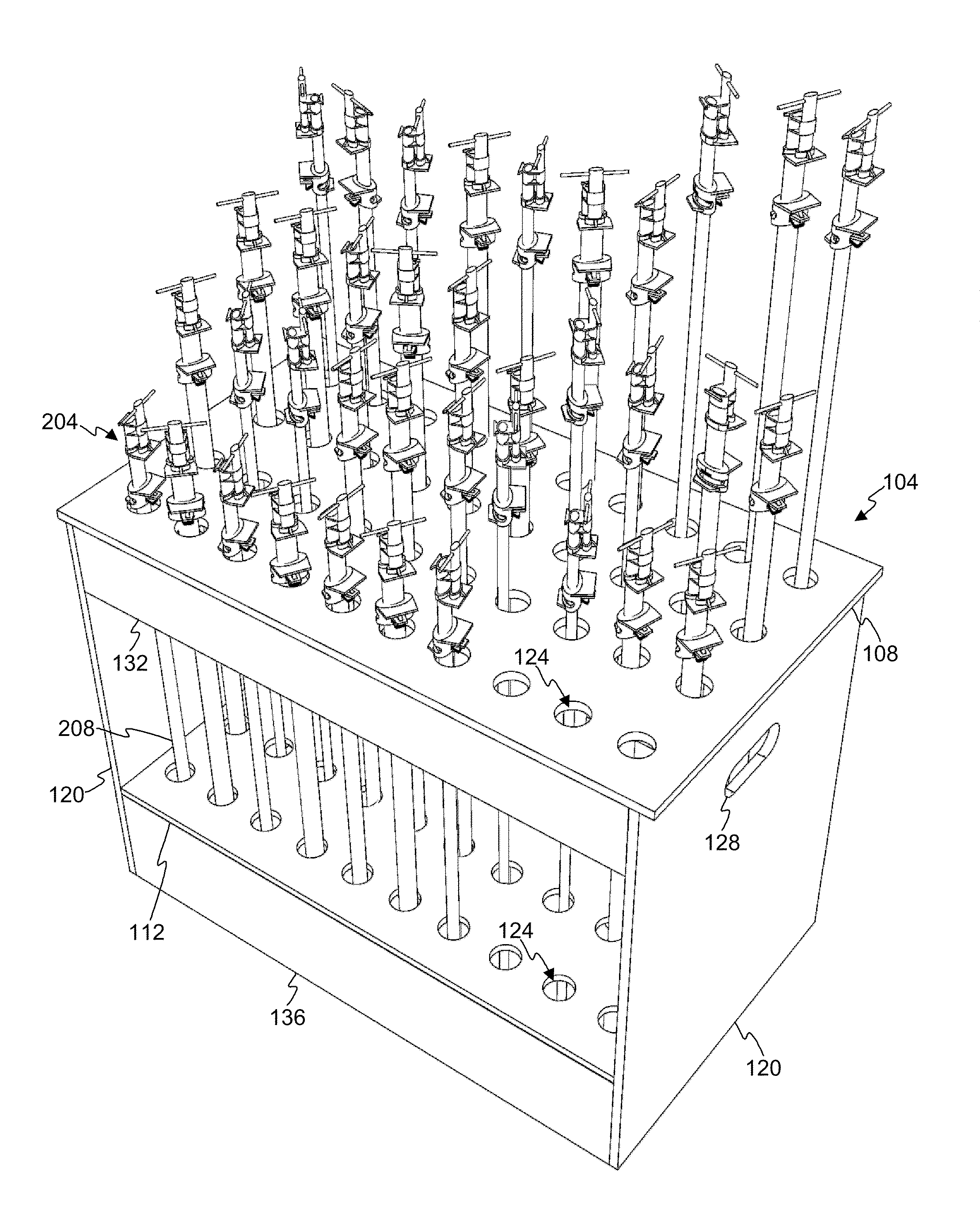 Storage Apparatus for Woodworking Clamps