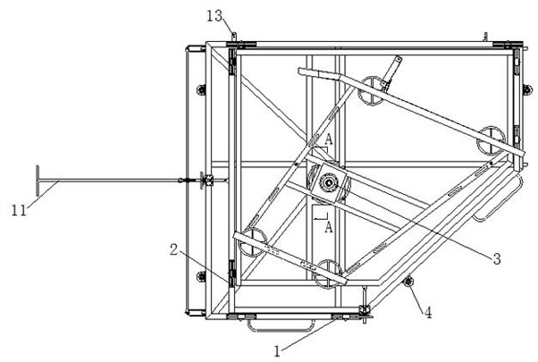 Wing body assembling folding platform with transportation function