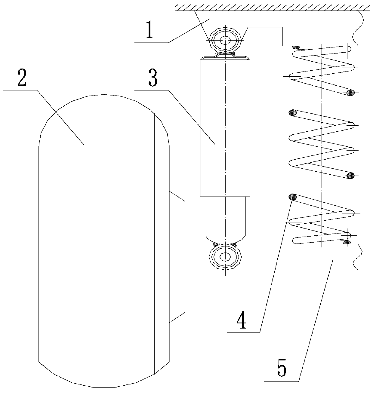 Projection welding method for piston rod and connecting ring of automobile shock absorber