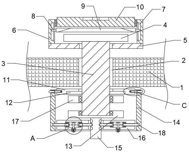 Bolt anti-corrosion device for electric iron tower