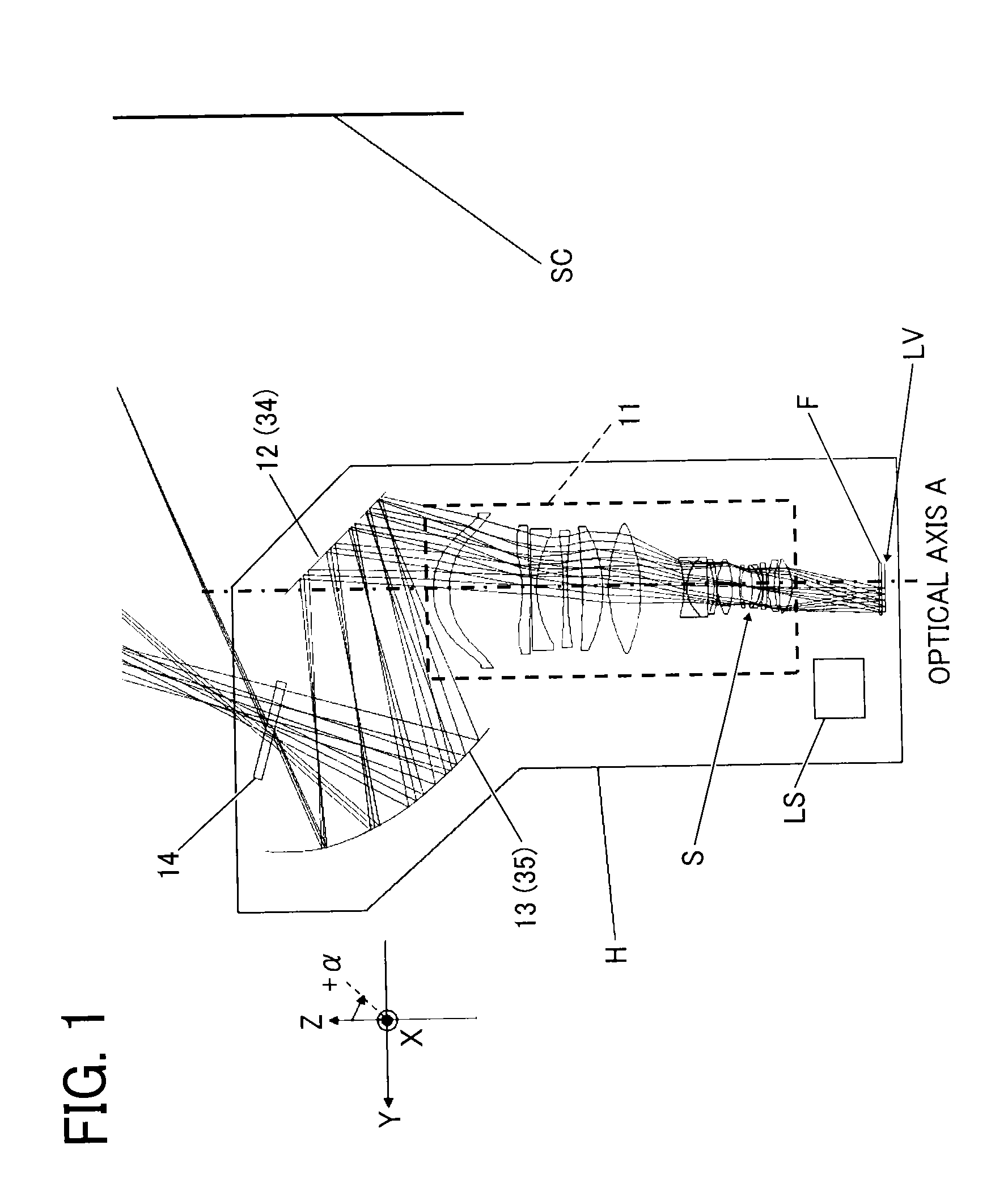 Projection device and projection system